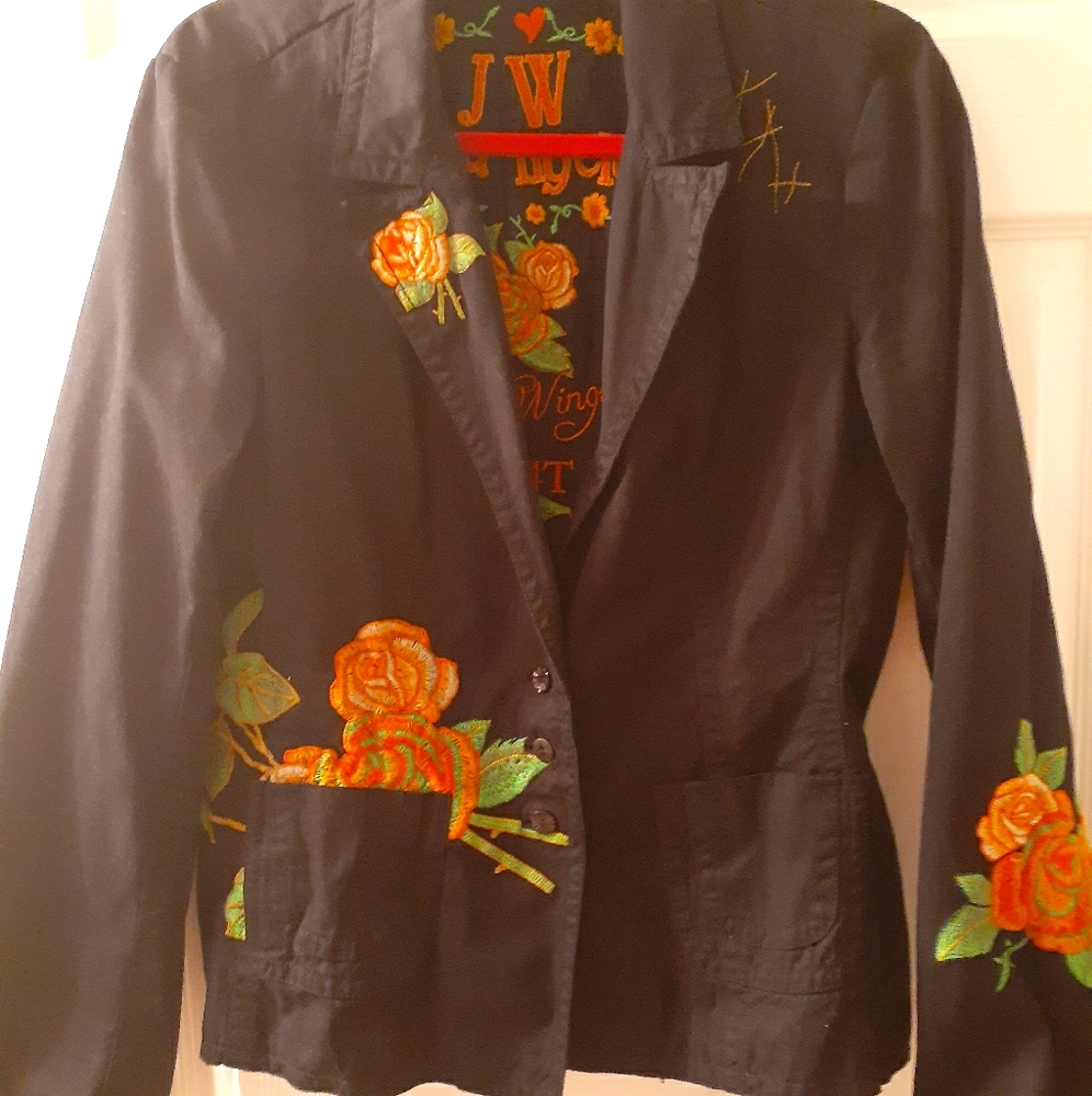 Johnny Was Embroidered Blazer